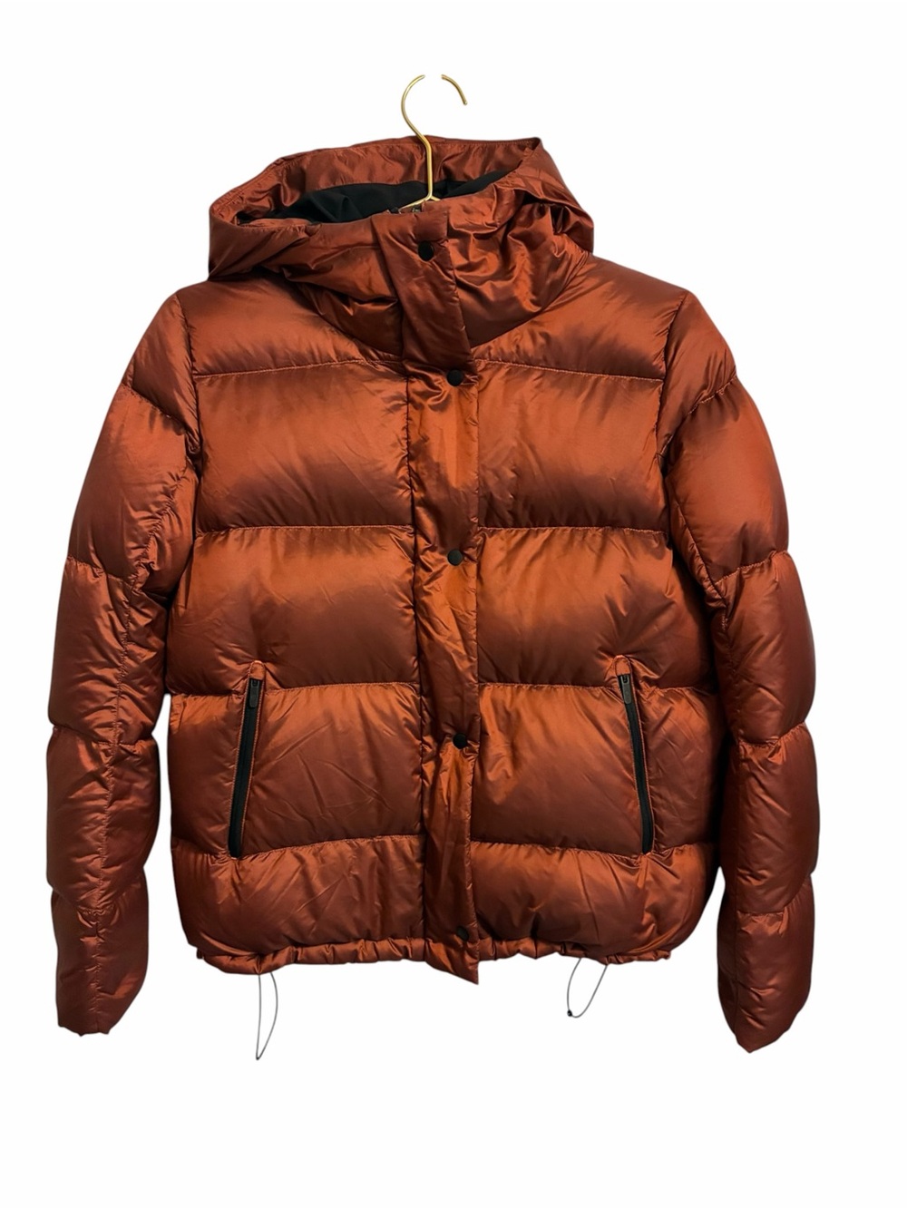 Lululemon Wunder Puff Jacket Sunset Orange Goose Down Size 2
